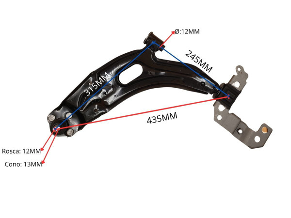 Imagen de Parilla De Suspension Delantera Fiat Siena/Palio 97-06 Izq