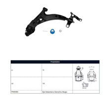 Imagen de Parilla De Suspension Delantera Toyota Corolla 91-95 Der